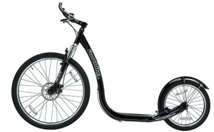 Footbike trail black Stoer terreinrijden met de steo voor off the road