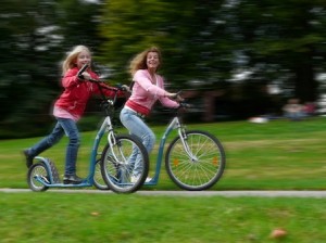 park step klein Verjaardag? Lekker steppen in het park!